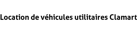 Location de véhicules utilitaires Clamart